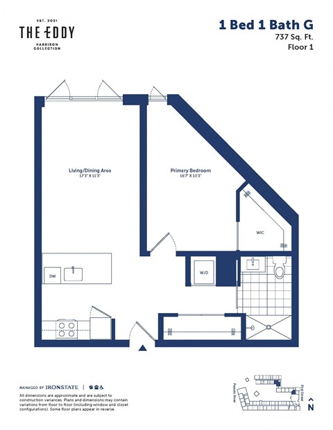 this floor plan is an approximation of our 1 bed 1 bath g floor plan